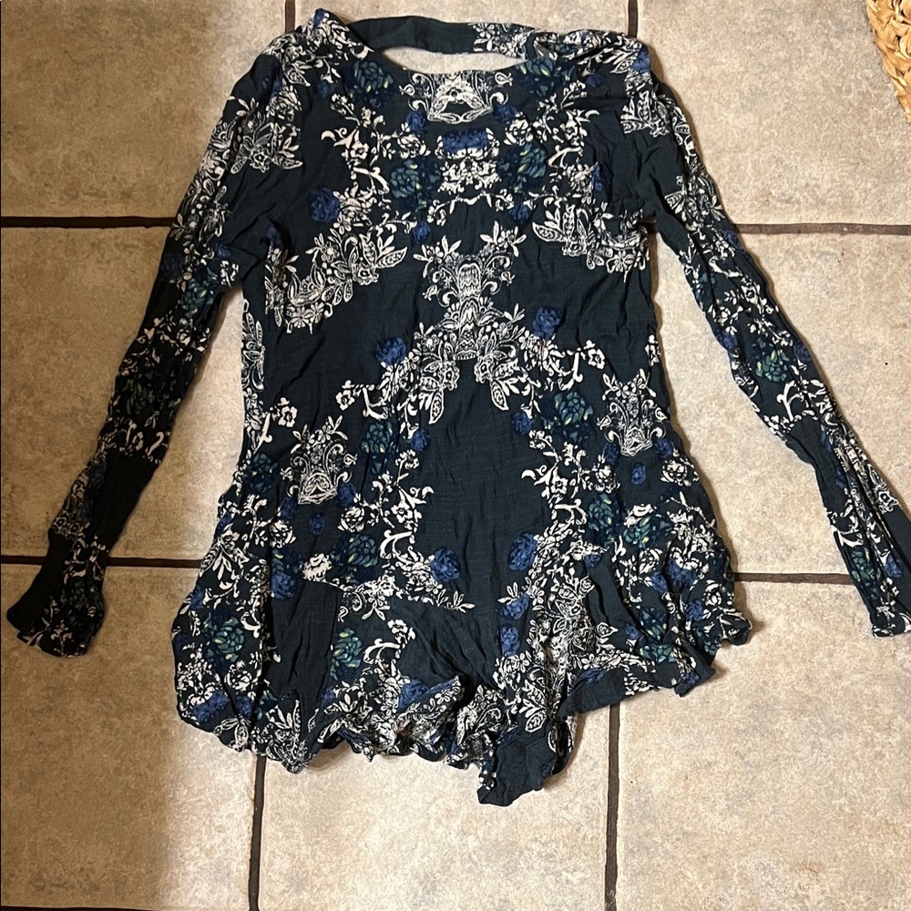 Free People Floral long sleeve Dress